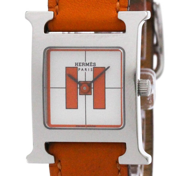 HERMES H Watch Stainless Steel Quartz Ladies Watch HH1.210 Polished - Picture 1 of 8